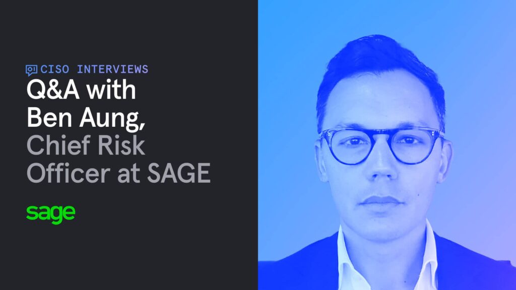 Q&A with Ben Aung, Chief Risk Officer at SAGE