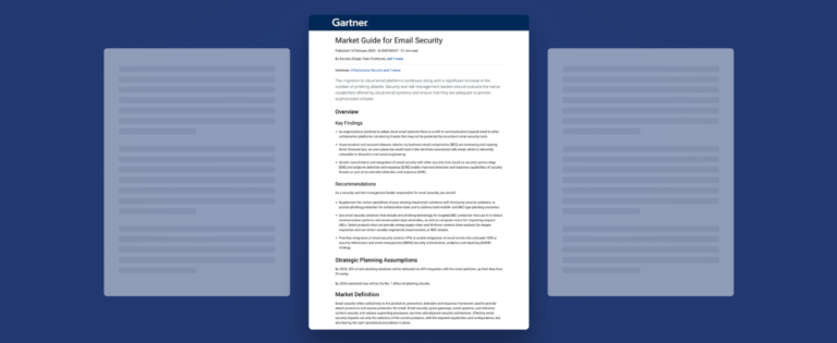 Tessian Recognized as a Representative Vendor in the 2023 Gartner® Market Guide for Email Security