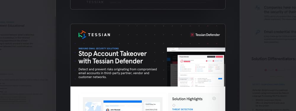 Stop Account Takeover with Tessian Defender
